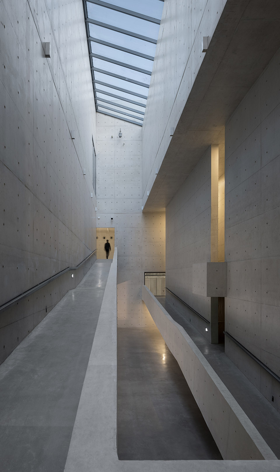 Concrete interior of the Xie Zilong Photography Museum